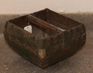 Primitive Hand Made Wooden Bucket with Single Handle - Roadshow Collectibles