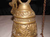 Bronze Bell, Relief Of an Angel, Animals, Geometric Shapes, & Text - Roadshow Collectibles