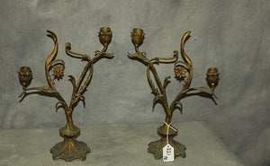 A Set Of Two-Light Candelabras, Rococo Louis XV Style, Bronze, French - Roadshow Collectibles