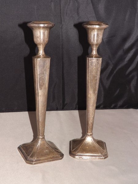 M. Fred Hirsch Weighted Sterling Silver Candlestick Holders, a Pair - Roadshow Collectibles