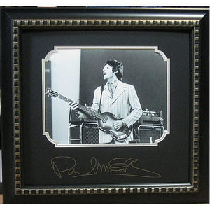 Paul McCartney Photo Framed with Plate Signature - Roadshow Collectibles
