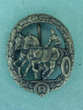 Nazi German Driver's Badge Award, Bronze, Chariot Two Horses, & Driver - Roadshow Collectibles