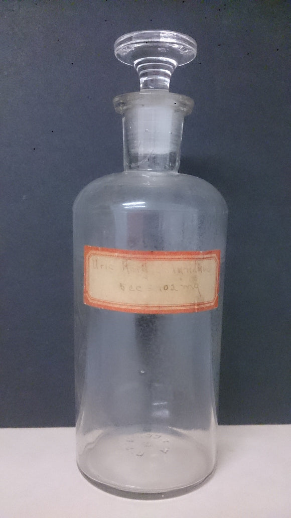 Apothecary Clear Glass Bottle Container, Used For Crude Drugs, 1800's - Roadshow Collectibles