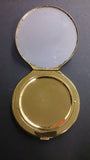 Wadsworth Makeup Compact, Two Tone Two Doves Stars Crescent Moon Light - Roadshow Collectibles