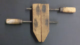 Wooden Clamp Vise, Two Handles, Shaped Like Needle Nose Pliers - Roadshow Collectibles