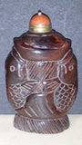 Snuff Bottle, Carved Bone, Two Goldfish Embracing Each Other, Chinese - Roadshow Collectibles