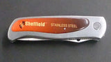 Sheffield Pocket Knife, Folding Serrated Blade, Stainless Steel - Roadshow Collectibles