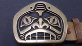 Tlingit Shark Belt Buckle, Indian Style, Bronze, Sand Cast - Roadshow Collectibles