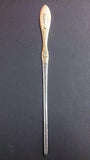 Letter Opener with Gold Handle, Female Image Embossed on Handle - Roadshow Collectibles
