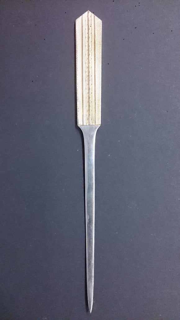 Letter Opener With Detailed Cross Weave Handle Design - Roadshow Collectibles