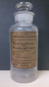 Apothecary Clear Glass Bottle Container, Used For Crude Drugs, 1800's - Roadshow Collectibles