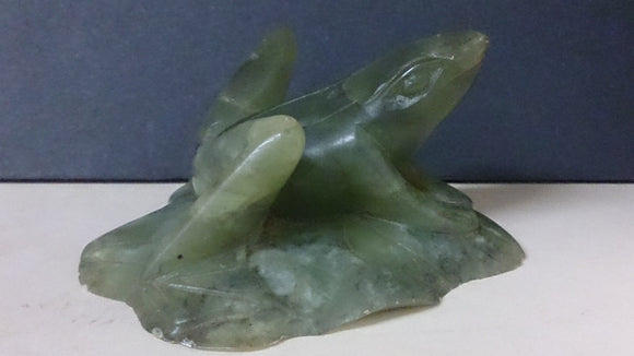 Frog Sitting On A Lily Pad, Hand Carved From Jade, Chinese - Roadshow Collectibles