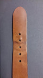 Belt, Single Pronged, Oil Tanned Steerhide, 30 Waist, Spiral Buckle - Roadshow Collectibles