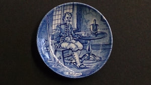 Enoch Wedgwood Blue, White Transferware Mini Plate, Soldier, England - Roadshow Collectibles
