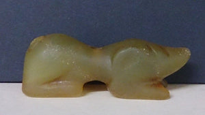 Correya Dog Amulet, Sleeping, Hand Carved In Jade, Chinese - Roadshow Collectibles
