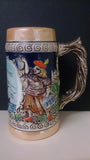 Ceramic Beer Stein, No Lid, Two Figures, Viking Ship In Rough Waters - Roadshow Collectibles