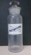 Apothecary Clear Glass Bottle Container, Used For Crude Drugs, 1800's - Roadshow Collectibles