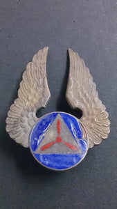 1941 WW2 United States Civil Air Patrol Pilot Wings, Enamel, Cap Pin - Roadshow Collectibles