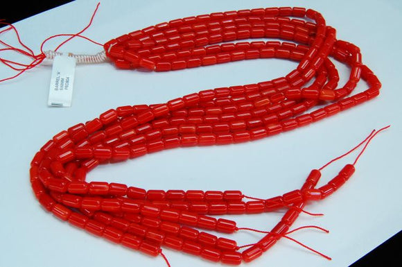Red Coral Bead Strands, a Lot Of 6 Strands - Roadshow Collectibles