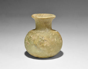 Roman Glass Jar, Pale Green, Dimpled Pattern, 2nd To 4th Century AD. - Roadshow Collectibles