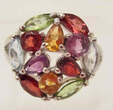 Ring, Precious & Semi-Precious Stones, Amethyst Citrine Garnet Peridot - Roadshow Collectibles