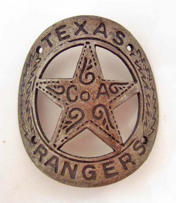 Texas Ranger Co. A Gun Butt Tag, Replica - Roadshow Collectibles