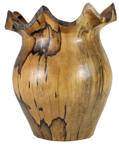 Southeast Asia Vase Tamarind Burl Wood Hand Carved By Laotian Artisans - Roadshow Collectibles
