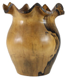 Southeast Asia Vase Tamarind Burl Wood Hand Carved By Laotian Artisans - Roadshow Collectibles
