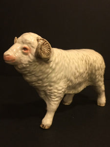 Bee Horn Sheep Ram, Porcelain, Goebel, West Germany - Roadshow Collectibles