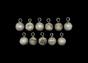 Viking, Ornament Group Of 11 Piece Spherical Silver Diadems - Roadshow Collectibles