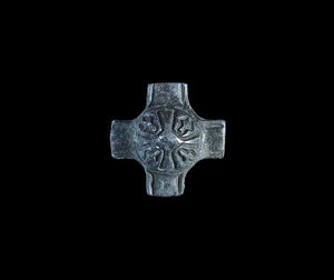 Viking Bronze Strap Cruciform Junction Mount, 10th-12th Century AD - Roadshow Collectibles