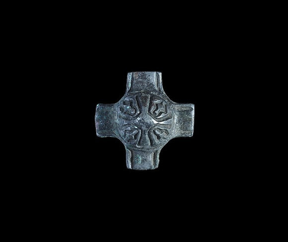 Viking Bronze Strap Cruciform Junction Mount, 10th-12th Century AD - Roadshow Collectibles