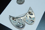 Brooch, Theater Masks, Sterling Silver, Made in Mexico - Roadshow Collectibles