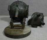 Water Jug & Ice Bucket, Faux-Bronze, By Getz Brothers, Mid-Century - Roadshow Collectibles
