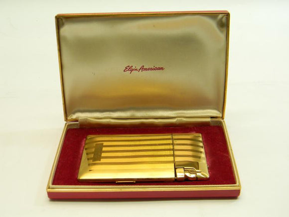 Elgin American Lighter Cigarette Case with Engraved Name 