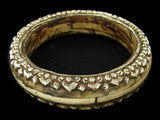 Bone Bangle, Sterling Silver, Handcrafted Tibetan Repousse Silver - Roadshow Collectibles
