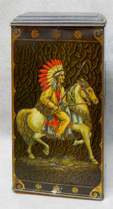 Victory V Guns & Lozenges TIn, Native American Indian Riding a Horse - Roadshow Collectibles
