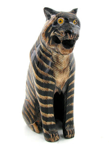Tiger, Hand Carved Buffalo Horn, Two Colours - Roadshow Collectibles