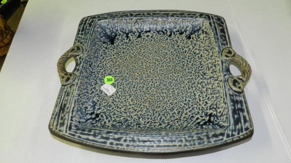 Studio Pottery Serving Platter, Large, Signed - Roadshow Collectibles