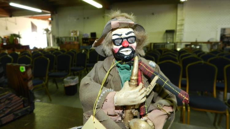 Emmett Kelly Jr, The Clown Sax Player, By Real Rags, Limited Edition ...
