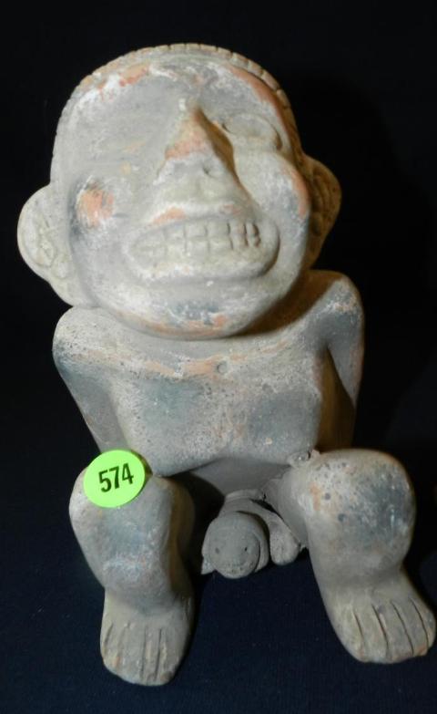 Aztec Deity Tlazolteotl, Handmade Clay Figure Of a Birthing Woman - Roadshow Collectibles