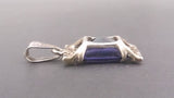 Pendant, Sterling Silver, Emerald Cut Amethyst Gemstone - Roadshow Collectibles