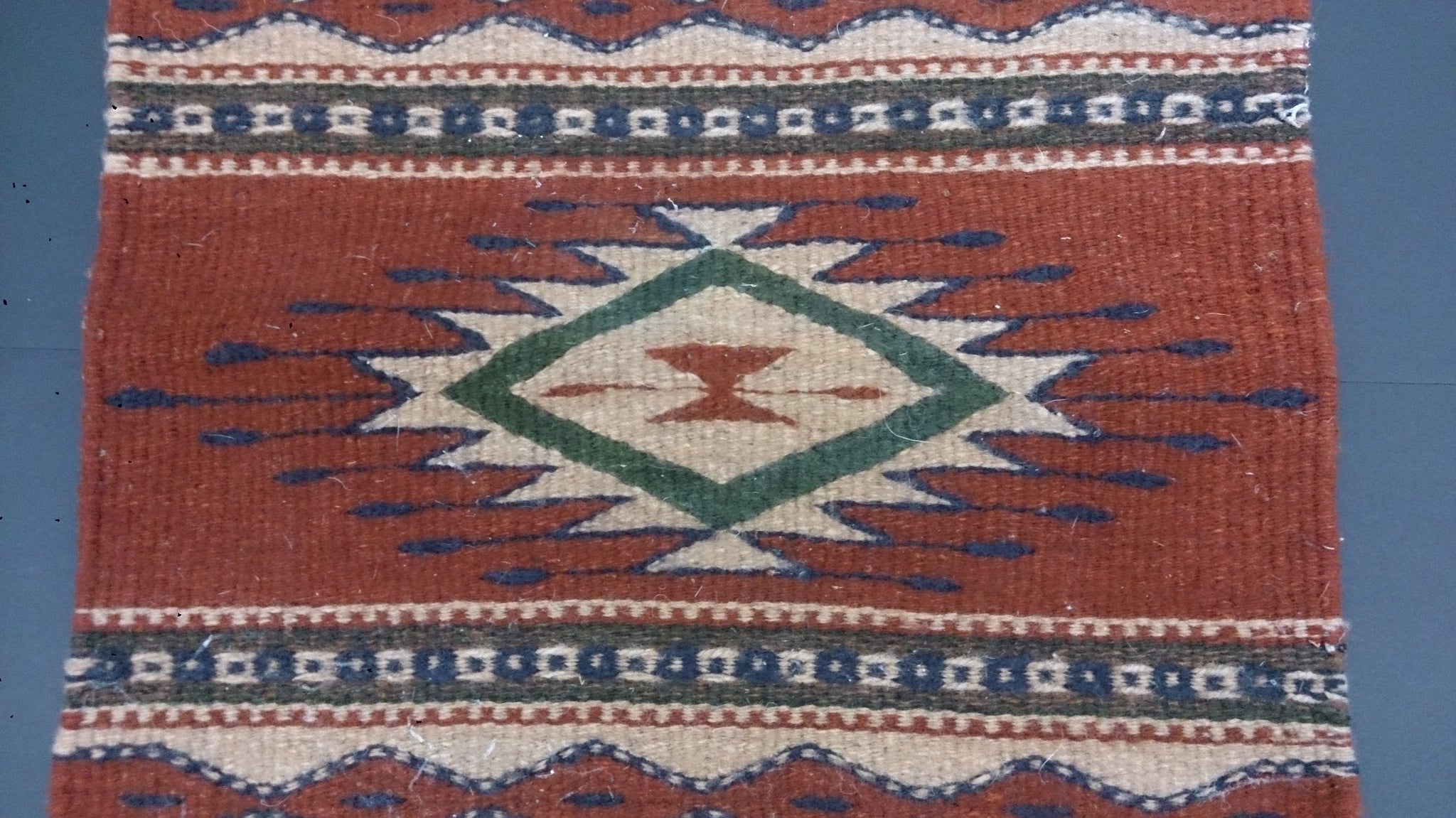 Zapotec Woven Rug Geometric Patterns and Neutral Dyes Southern Mexico ...