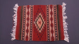 Zapotec Woven Rug Geometric Patterns and Neutral Dyes Southern Mexico  - Roadshow Collectibles