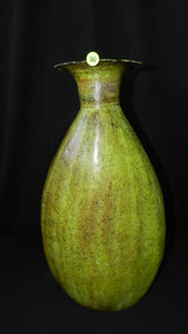 Vase, Enamelled Green with Brown Highlights, Mid-Century - Roadshow Collectibles